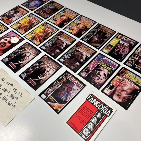 Vtg. Lot Of 20 Fangoria Horror Collector Trading Cards 1992 USA - Picture 7 of 8